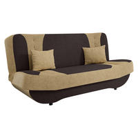 SCHLAFSOFA Pinto - Beige/Schwarz, Holzwerkstoff/Kunststoff (190/94/90cm) - MIRJAN24