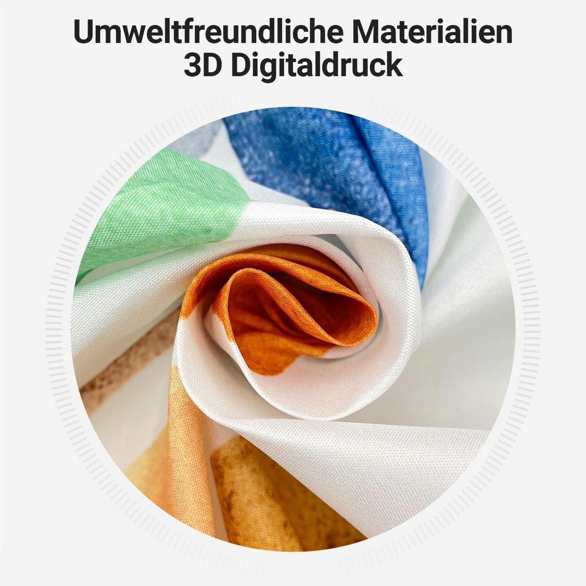 DUSCHVORHANG Bunter Baum 180 x 160 cm - Multicolor, Textil (180/160cm)