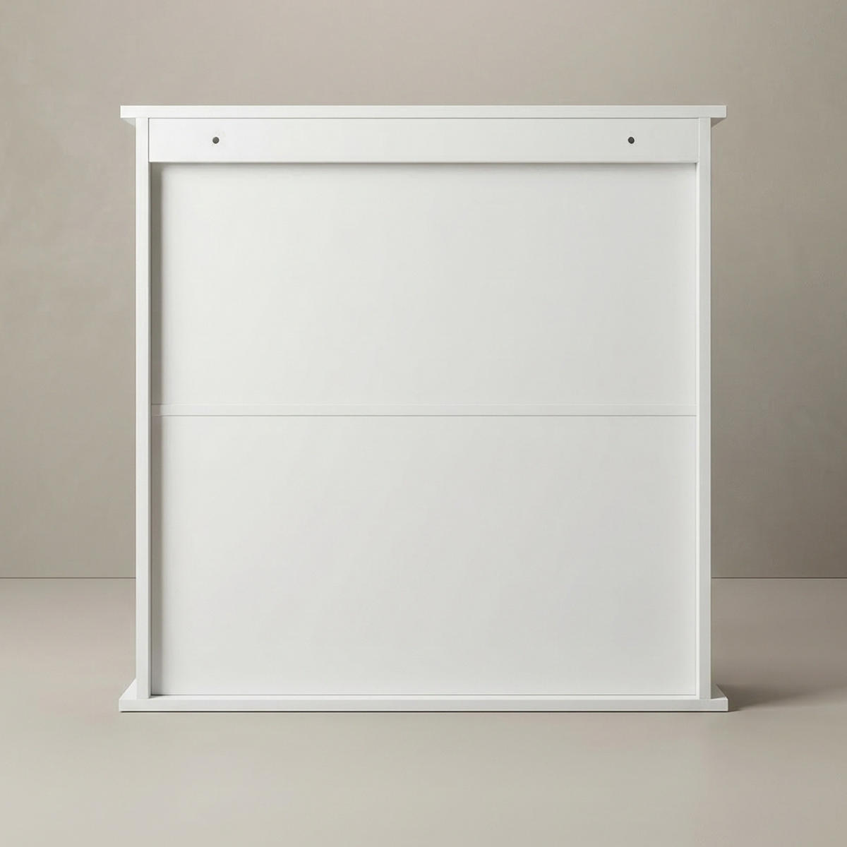 BADEZIMMERSCHRANK Luma Spiegel 56/13/58 cm - Weiß, Holzwerkstoff (56/58/13cm) - EDAXO