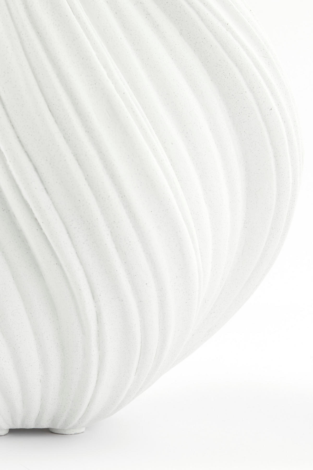 VASE Yatung Weiß Ø34/32 cm - Weiß, Stein (32cm) - Light & Living