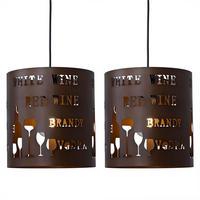 HÄNGELEUCHTE Metall Braun 2er Set TUVA - Braun, Metall (23.5/23.5/150cm)