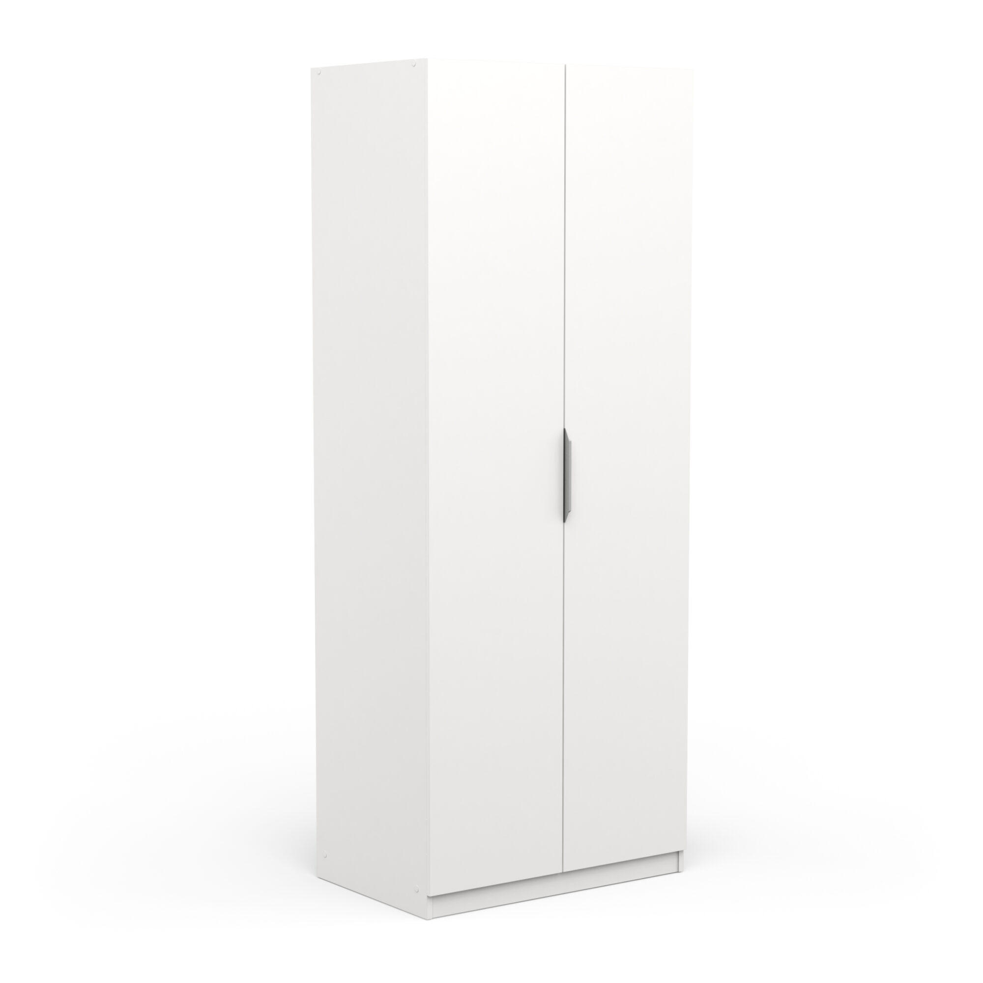 SCHRANK, 2 Türen - GHOST - Weiß - 79,4 x 51,1 x 203 cm - Weiß, Holz (51.1/203/79.4cm) - Demeyere