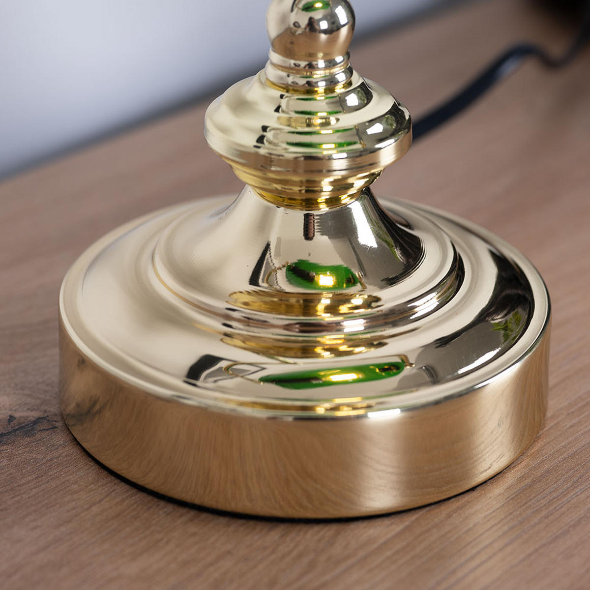 TISCHLEUCHTE Antike Grün Acryl - Grün, Metall (19/16.5/24cm) - Globo Lighting