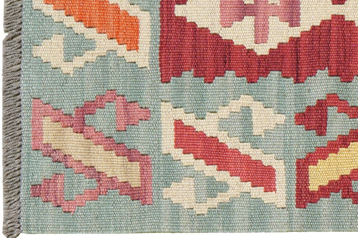 HANDWEBTEPPICH Kelim Gashgai Mehrfarbig 194/58 cm Schurwolle - Multicolor, Textil (58/194cm) - Looma