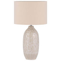 TISCHLAMPE Salza 32/32/57 cm - Beige, Keramik (32/32/57cm) - Beliani