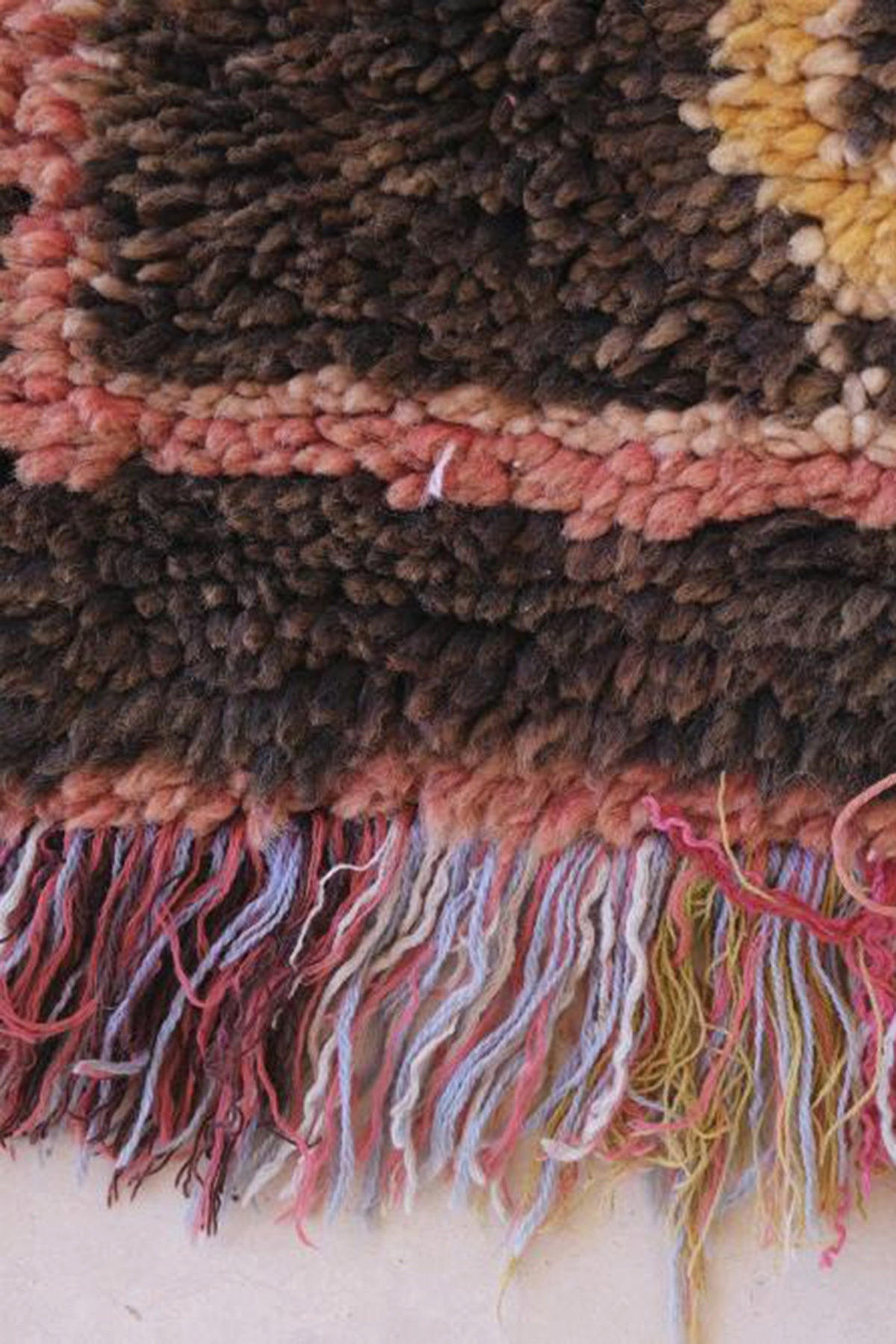 BERBERTEPPICH aus reiner Wolle 112x 207 cm - Pink, Naturmaterialien (112/207cm) - AFK Living