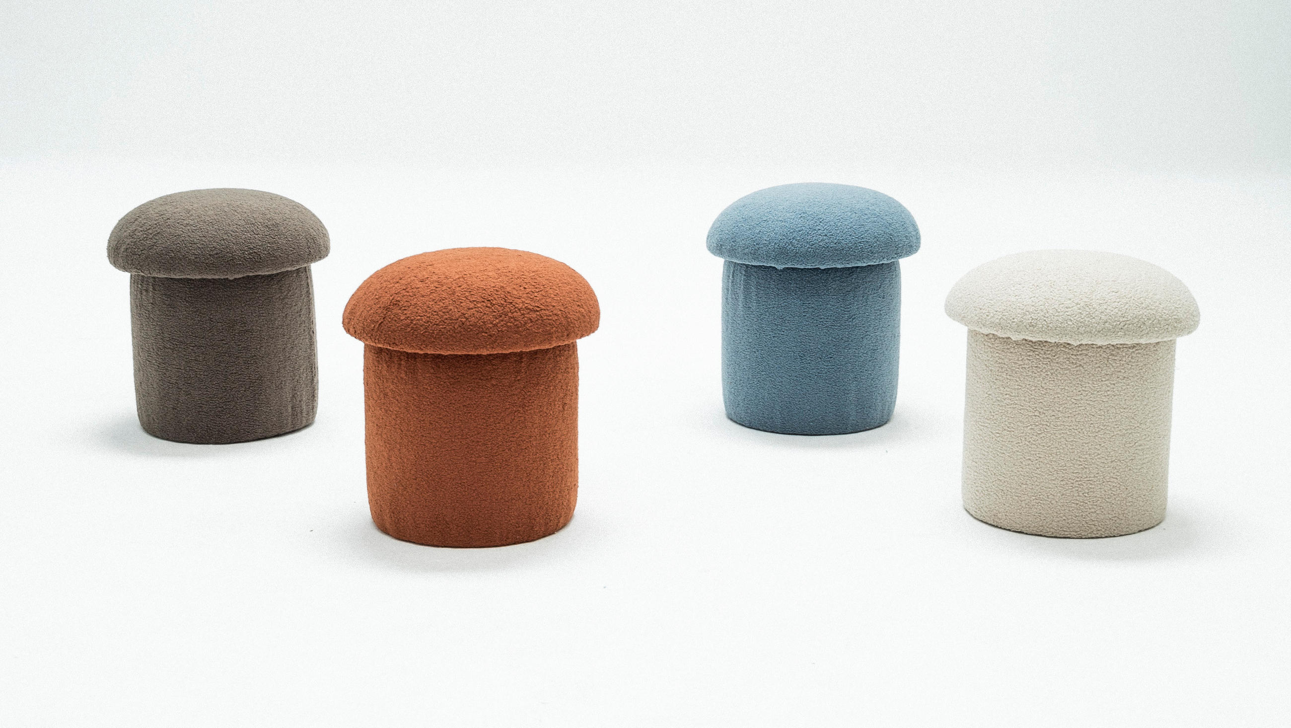 Thumbnail - RNT By Really Nice Things Pouf, Braun, Textil, 45x50x45 cm, Wohnzimmer, Hocker, Poufs