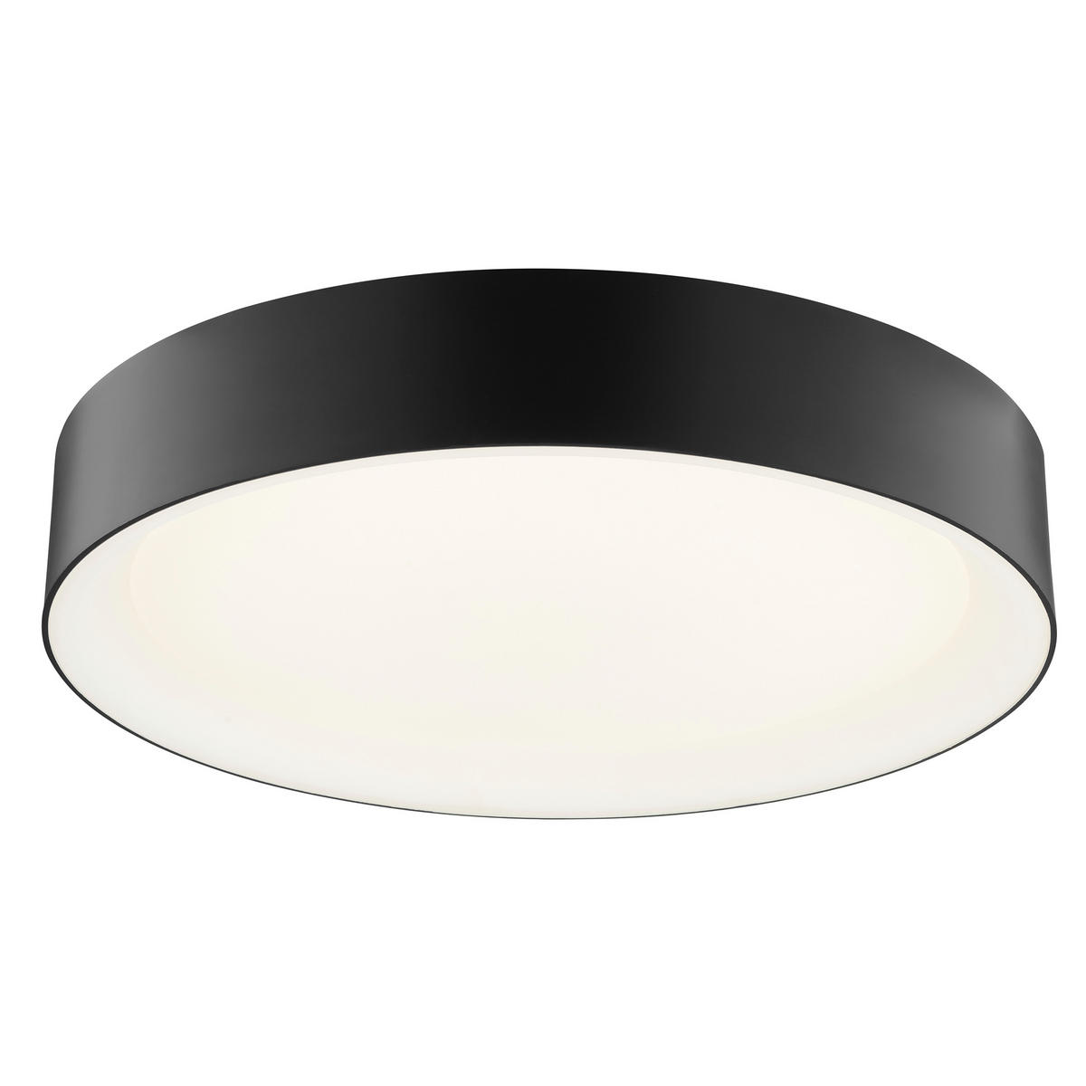 LED DECKENLEUCHTE Larios Schwarz/Weiß 39/39/7,5 cm - Multicolor, Metall (39/39/7.5cm) - Brilliant