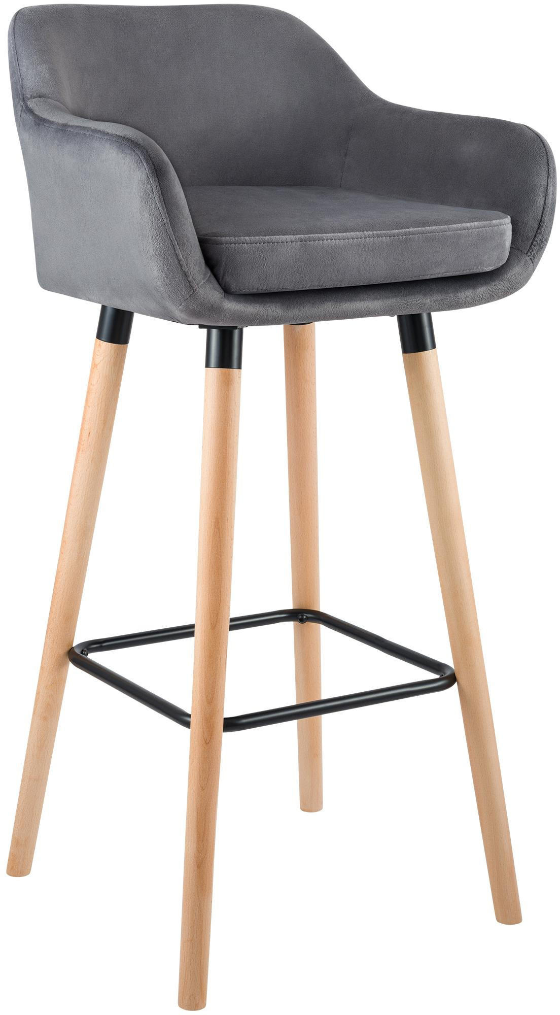 Deluke Barhocker Grau 55x99x46 cm