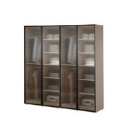 DREHTÜRENSCHRANK - Schrank Minewra 300 - Beige Flutes - Beige, Holzwerkstoff (200/200/51cm) - Möblo