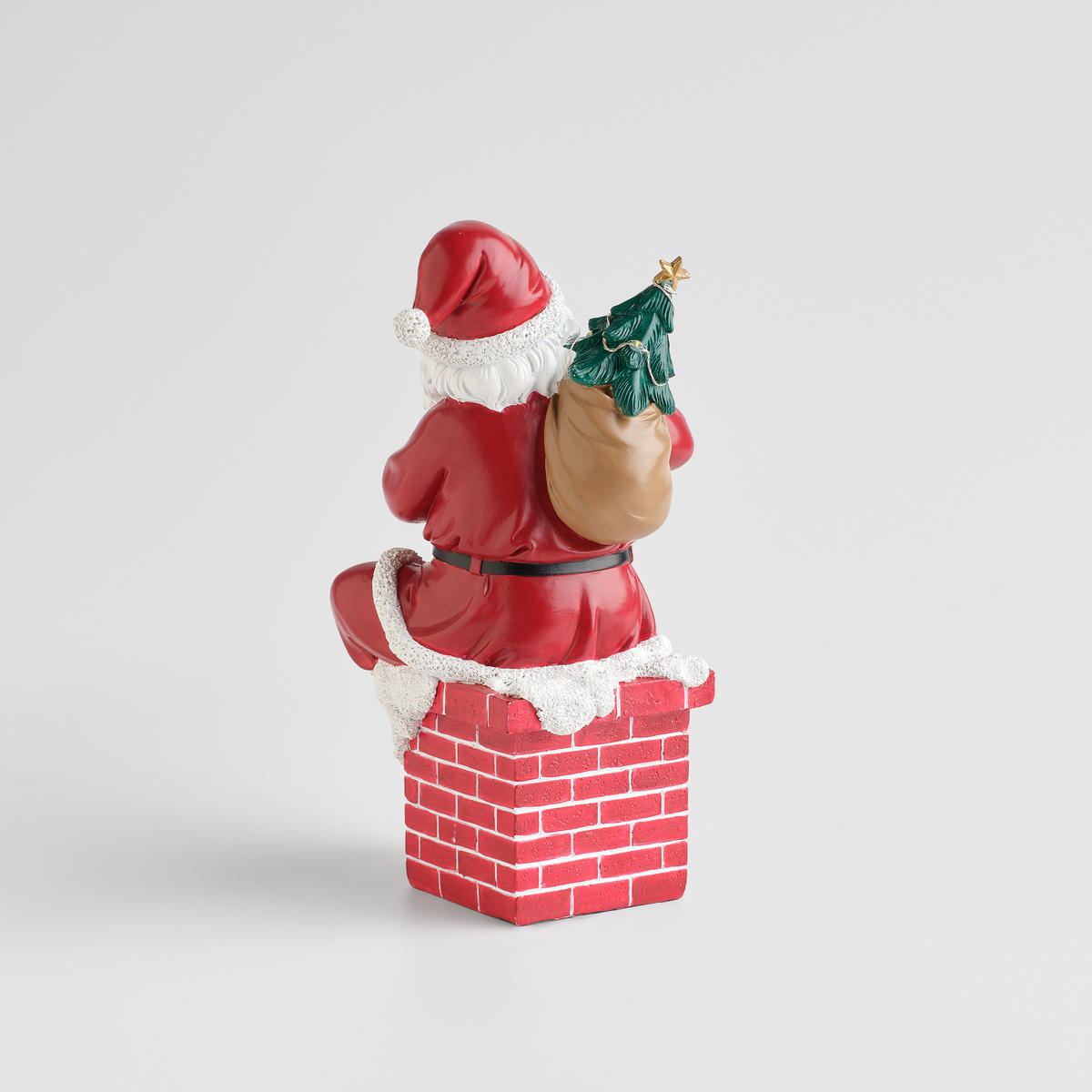 LEDFIGUR Chimney, Rot, 26.5 x 14 x 13 cm, Dekorative Weihnachtsdeko - Rot, Kunststoff (14/26.5/13cm) - home&you