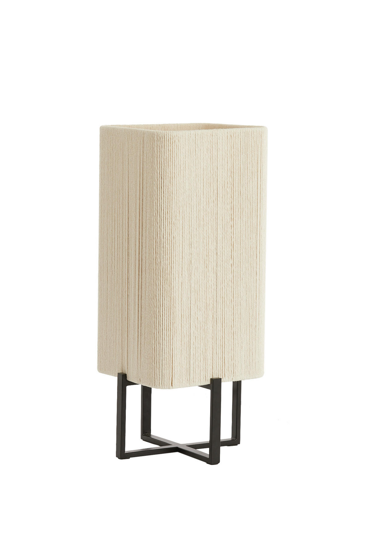 TISCHLEUCHTE Wyn Schwarz 21,5/21,5/50,5 cm - Schwarz, Metall (21.5/21.5/50.5cm) - Light & Living