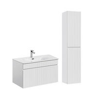 KOUPELNOVÝ NÁBYTEK 80cm Zelie 2er-Set Bílá - bílá, kompozitní dřevo (80/46/45cm) - Petits-meubles
