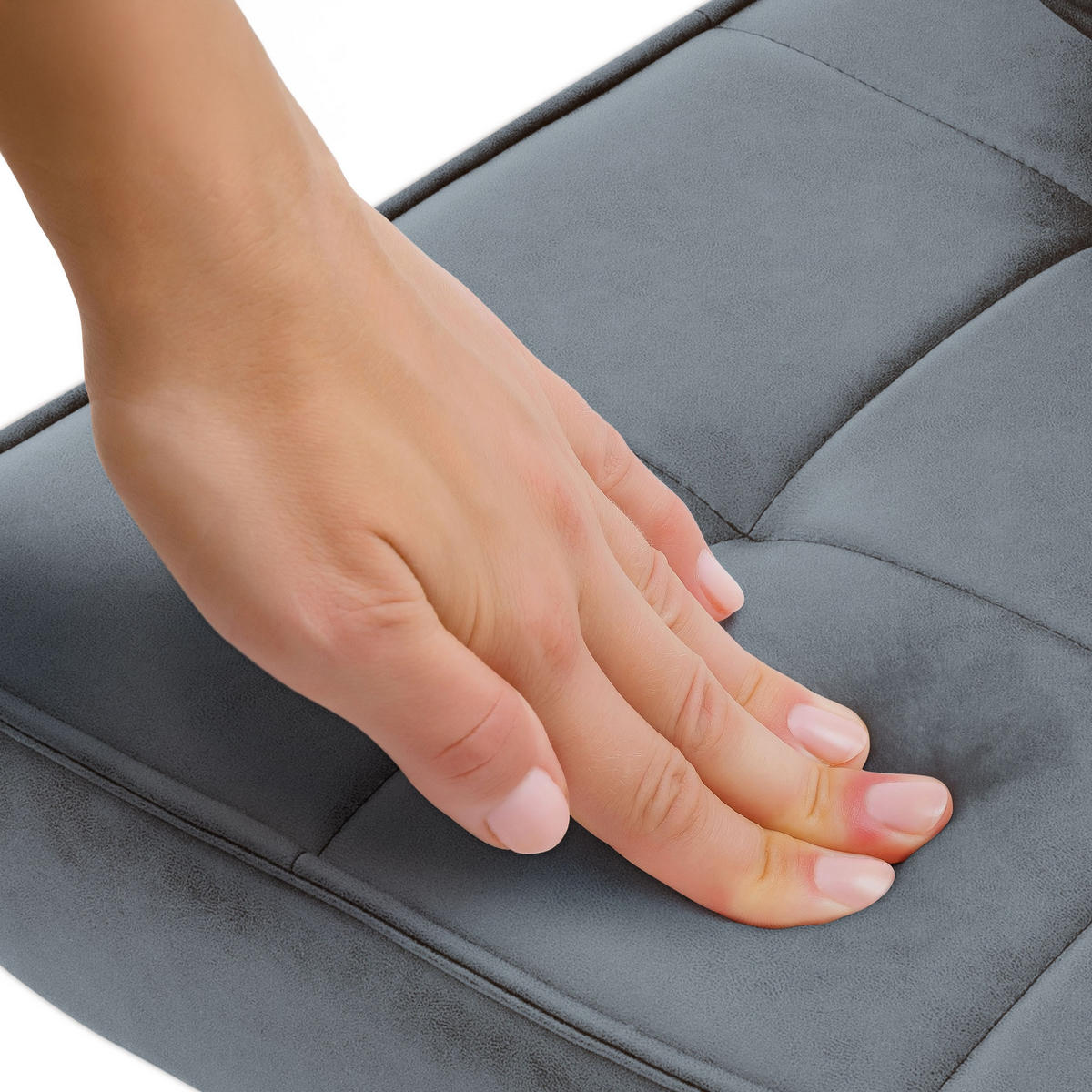 RELAXSESSEL Anthrazit - Anthrazit/Schwarz, Metall (97/100/79cm) - ML-DESIGN