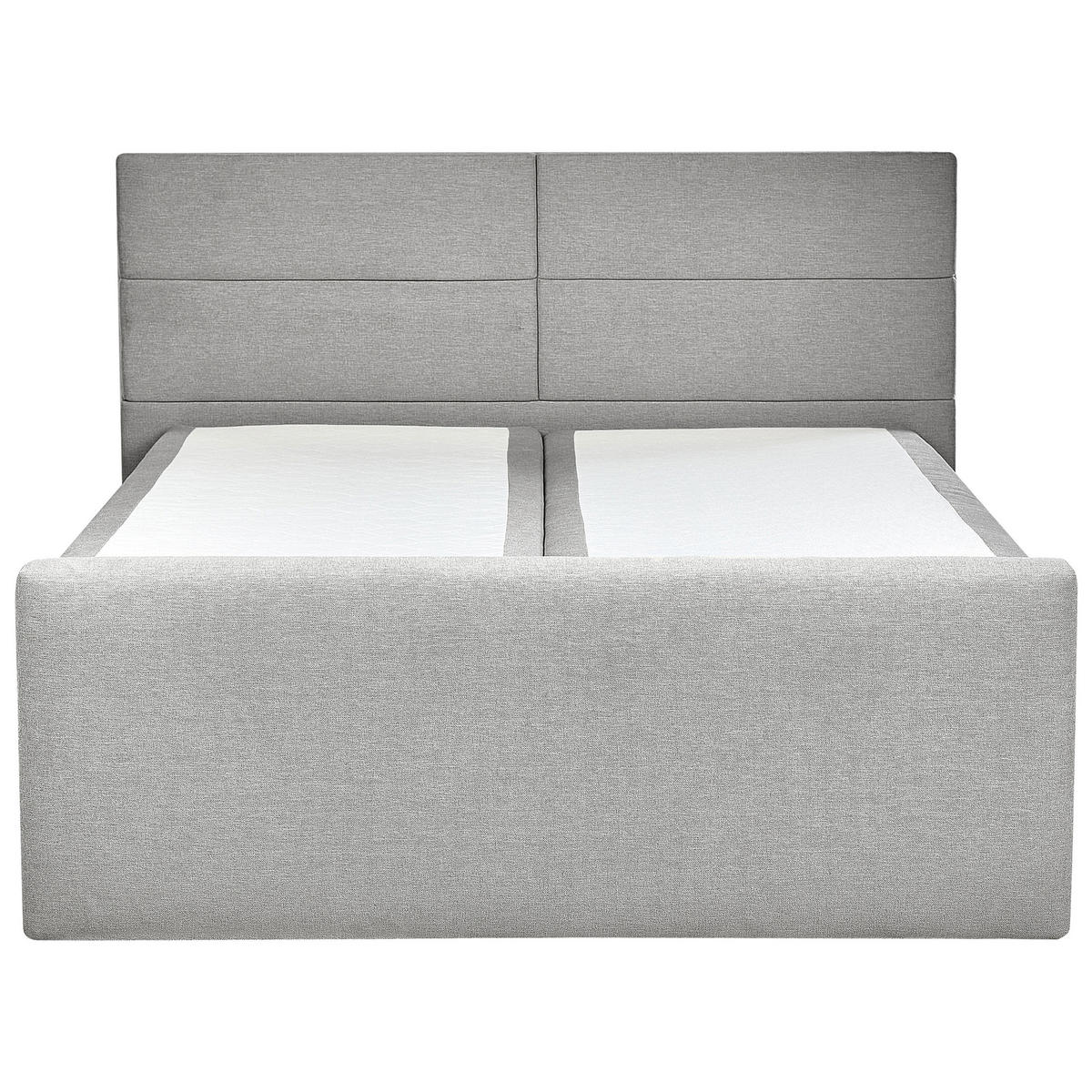 BOXSPRINGBETT 180/200cm Hellgrau Aristocrat - Hellgrau, Textil (180/200cm) - Beliani
