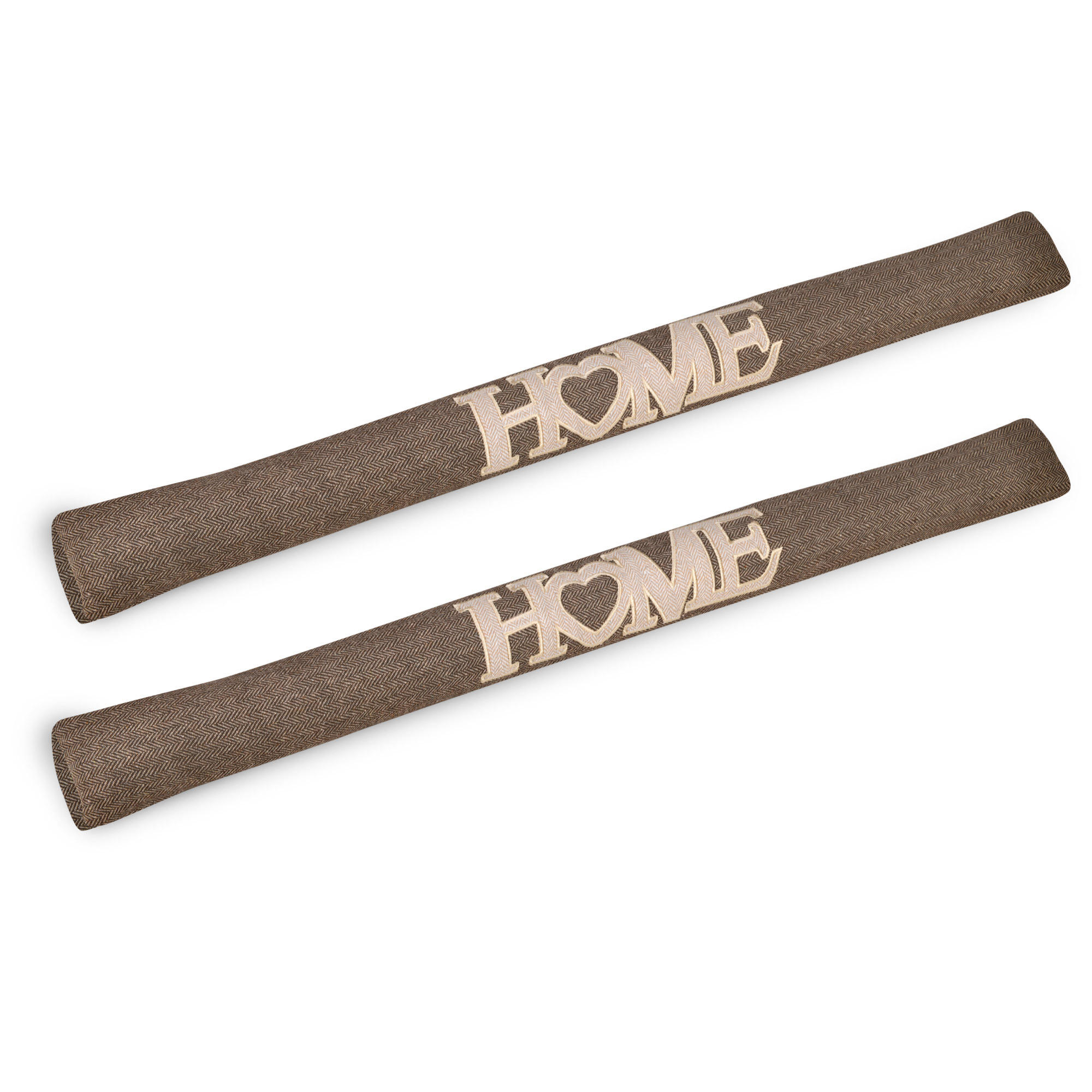 ZUGLUFTSTOPPER Tuuli HE 8x90cm Braun (2ltg) - Braun, Textil (8/90cm) - Beautissu 