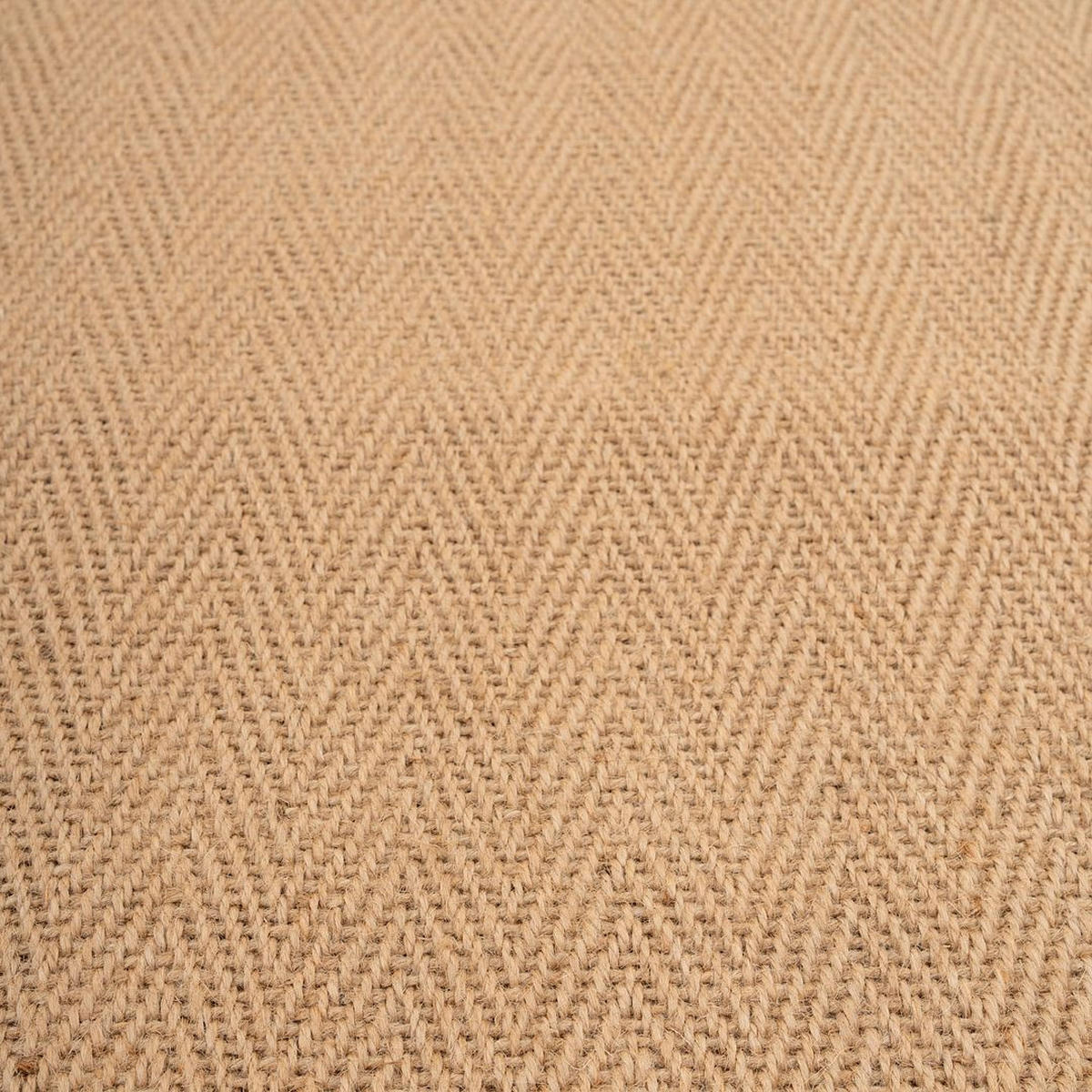 JUTETEPPICH Juliette Green Border Jute Braun - Braun, Textil (160/231cm) - Kukoon Rugs