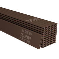 TERRASSENDIELEN WPC Braun 30 m² - Braun, Kunststoff (220/14.6/2.5cm) - Juskys