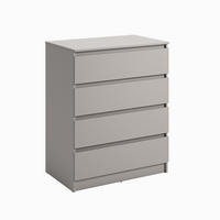 KOMMODE mit 4 Schubladen 80 cm breit in kaschmir - Kaschmir, Holzwerkstoff (80/100/50cm) - Home Collective