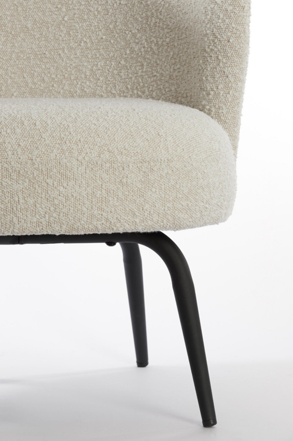 SESSEL Dieyda Braun 68/67/72 cm - Weiß, Textil (67/72/68cm) - Light & Living