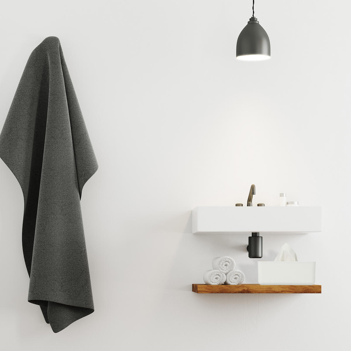 KOSMETICKÁ krabička na kapesníky - bílá, dřevo/plast (13/23/10cm) - Relaxdays