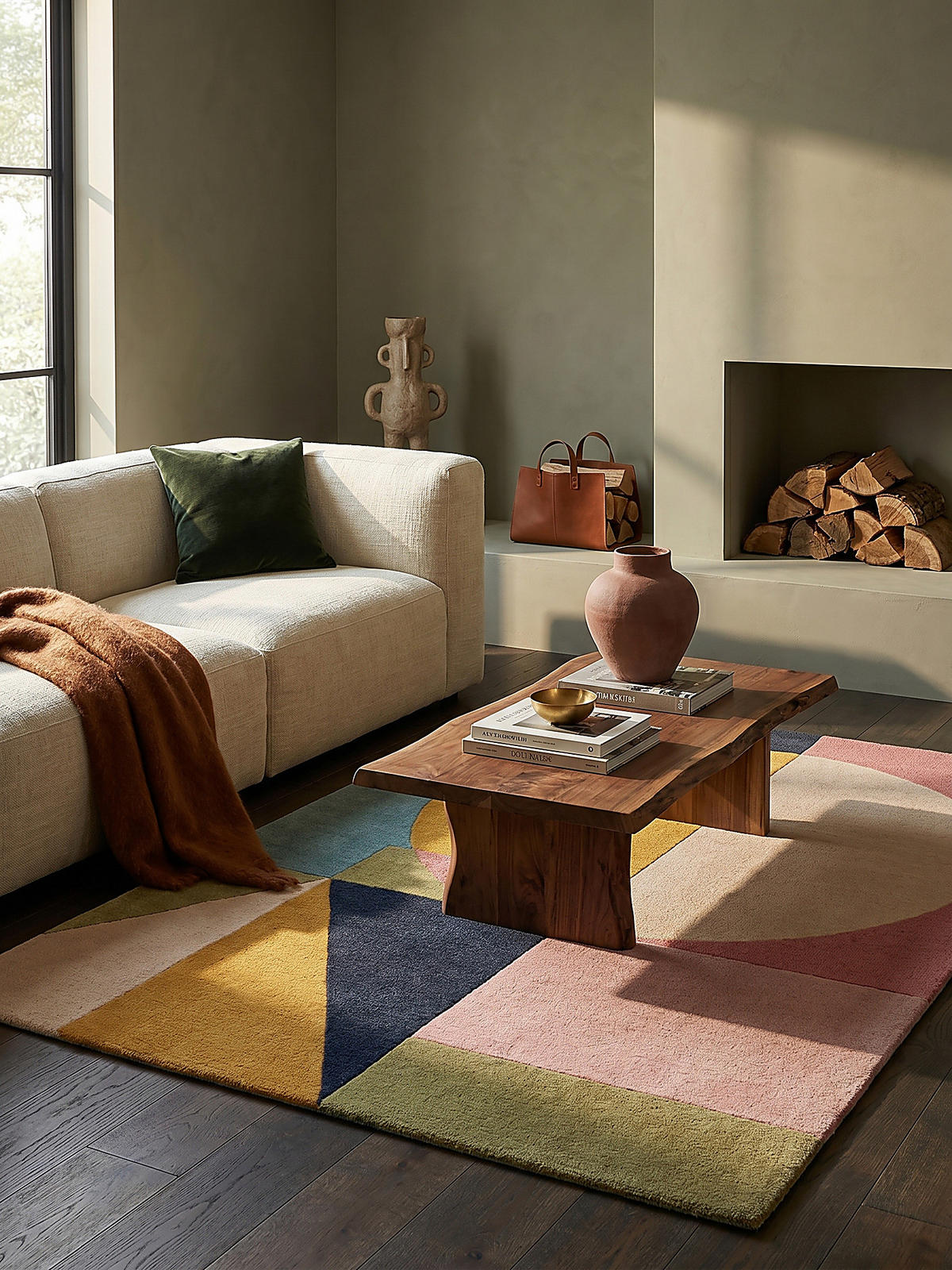 WOLLTEPPICH DEBEN, geometrisch, Strahlend-Bunt, 200 x 290 cm - Multicolor, Textil (200/290cm) - KADIMA DESIGN