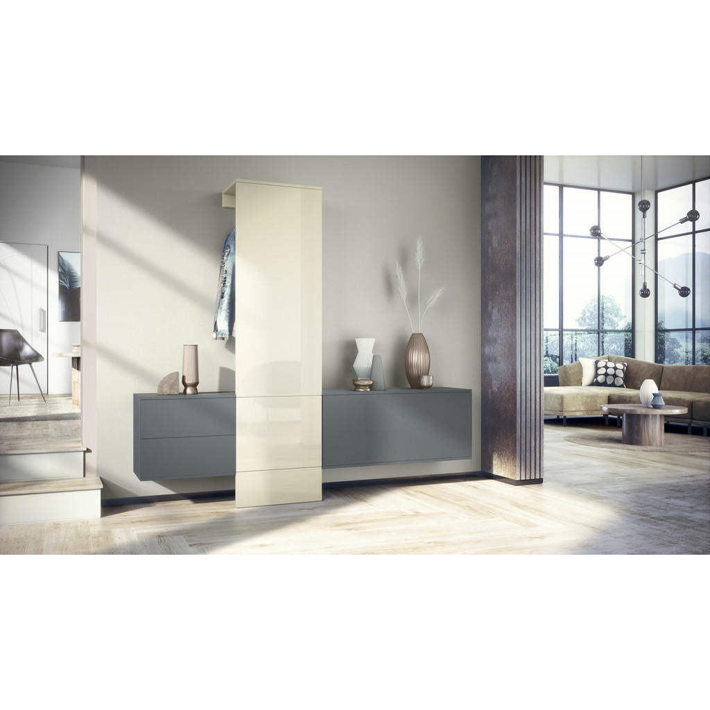 Thumbnail - Vladon Garderobe, Creme, Holzwerkstoff, 209x193x35 cm, Garderobe, Garderoben-Sets & Serien, Garderoben-Sets