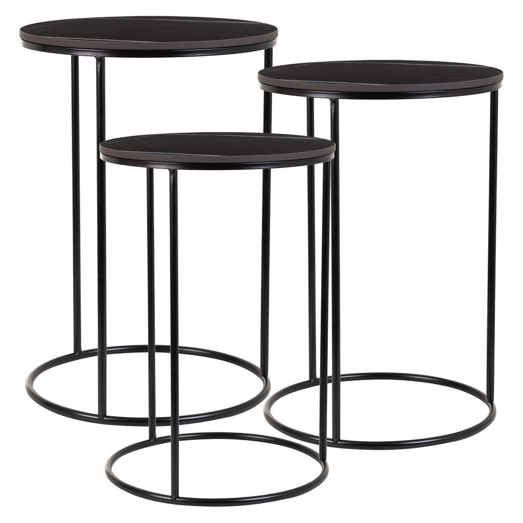 Wanderlust Tisch Schwarz 39x57x39 cm