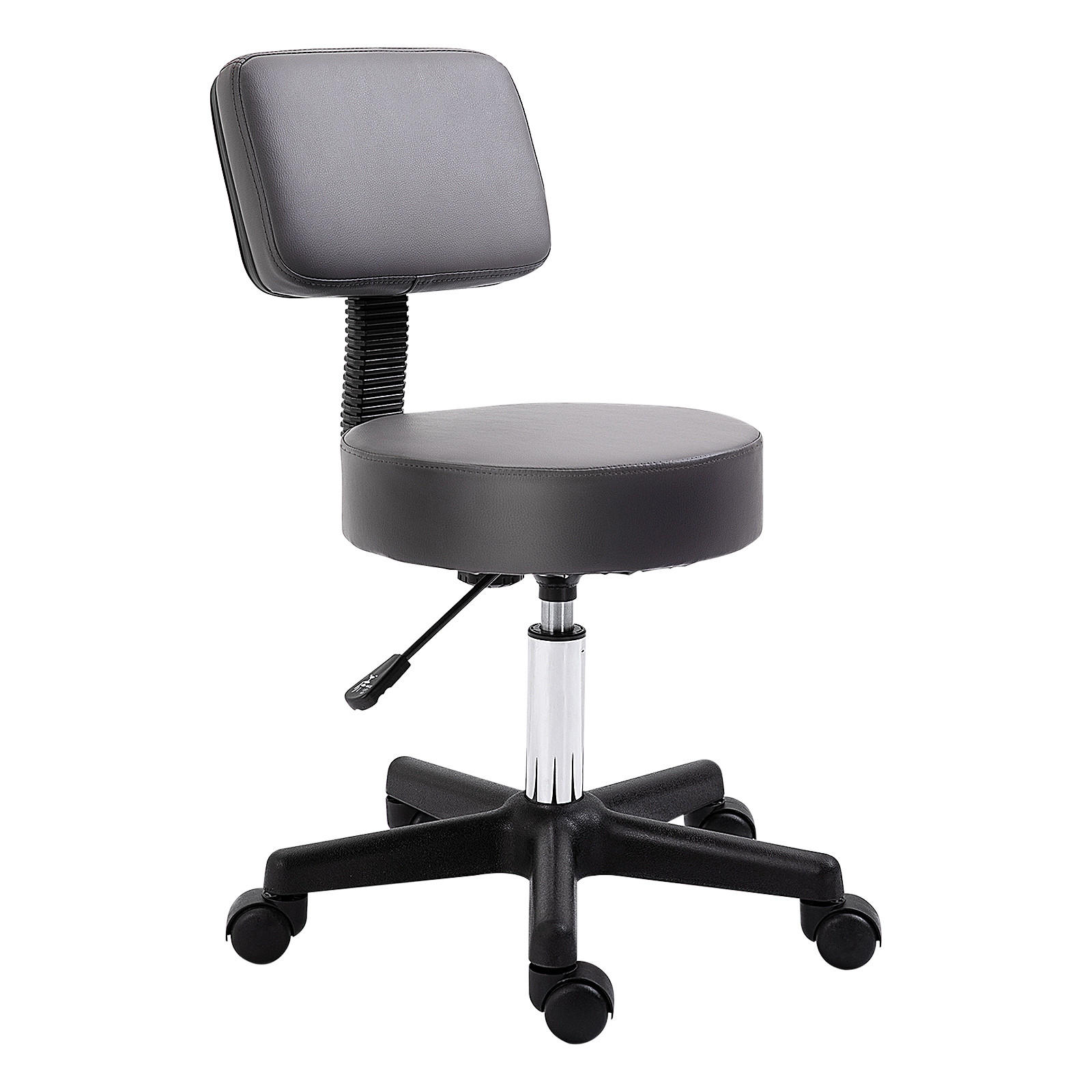 ROLLHOCKER - Grau, Kunststoff (35/84/35cm) - HOMCOM
