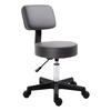 ROLLHOCKER - Grau, Kunststoff (35/84/35cm) - HOMCOM