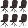 ESSZIMMERSTUHL Anthrazit 6er-Set - Anthrazit, Textil (47/90/56cm) - MCW