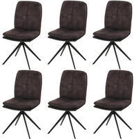ESSZIMMERSTUHL Anthrazit 6er-Set - Anthrazit, Textil (47/90/56cm) - MCW