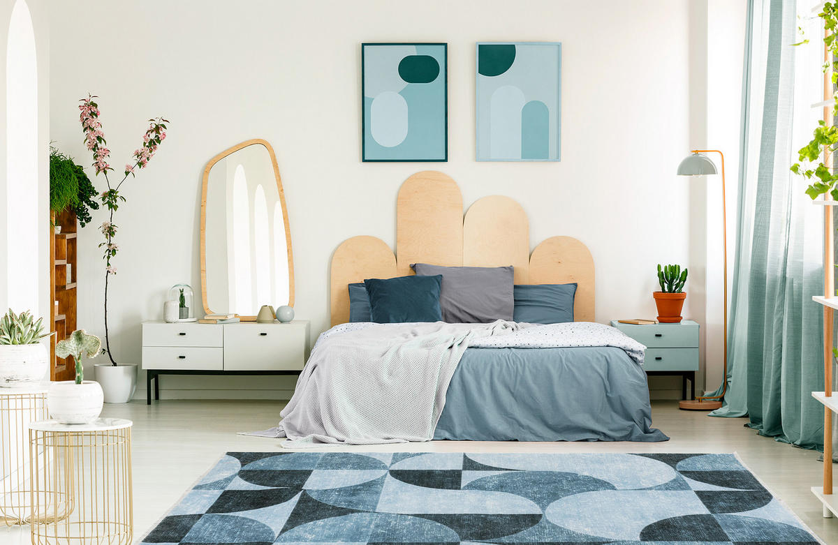 KURZFLOR-TEPPICH - Blau - 80 x 215 cm - Blau, Textil (80/215cm) - Tesso Living