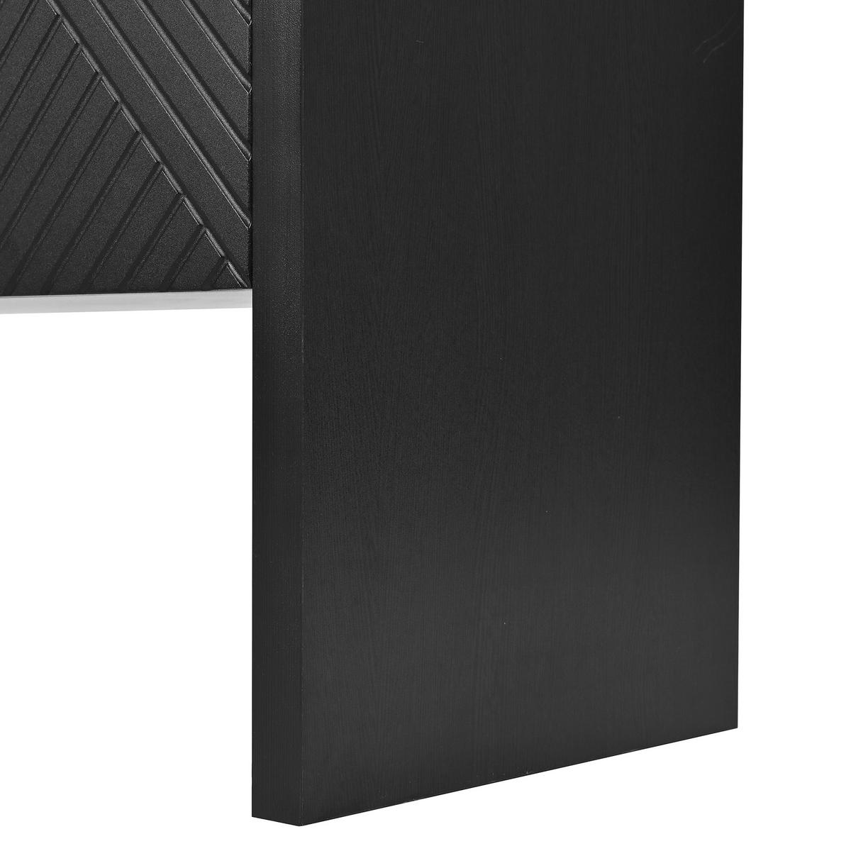 SIDEBOARD Schwarz 140/35/75 cm - Schwarz, Holzwerkstoff (35/75/140cm) - Urban Meuble