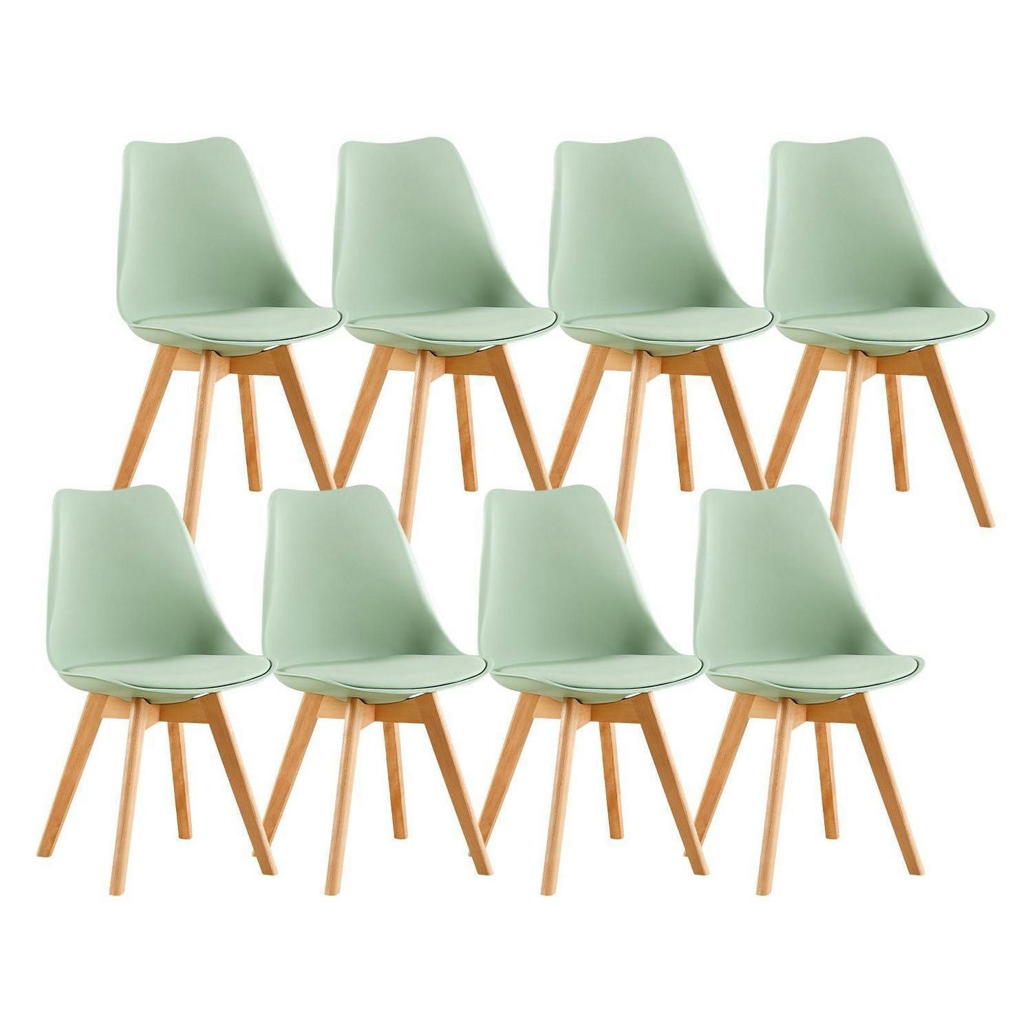 ESSZIMMERSTUHL 8er Set Eiscreme Grün Holz - Grün, Holz (41/82/47.5cm)