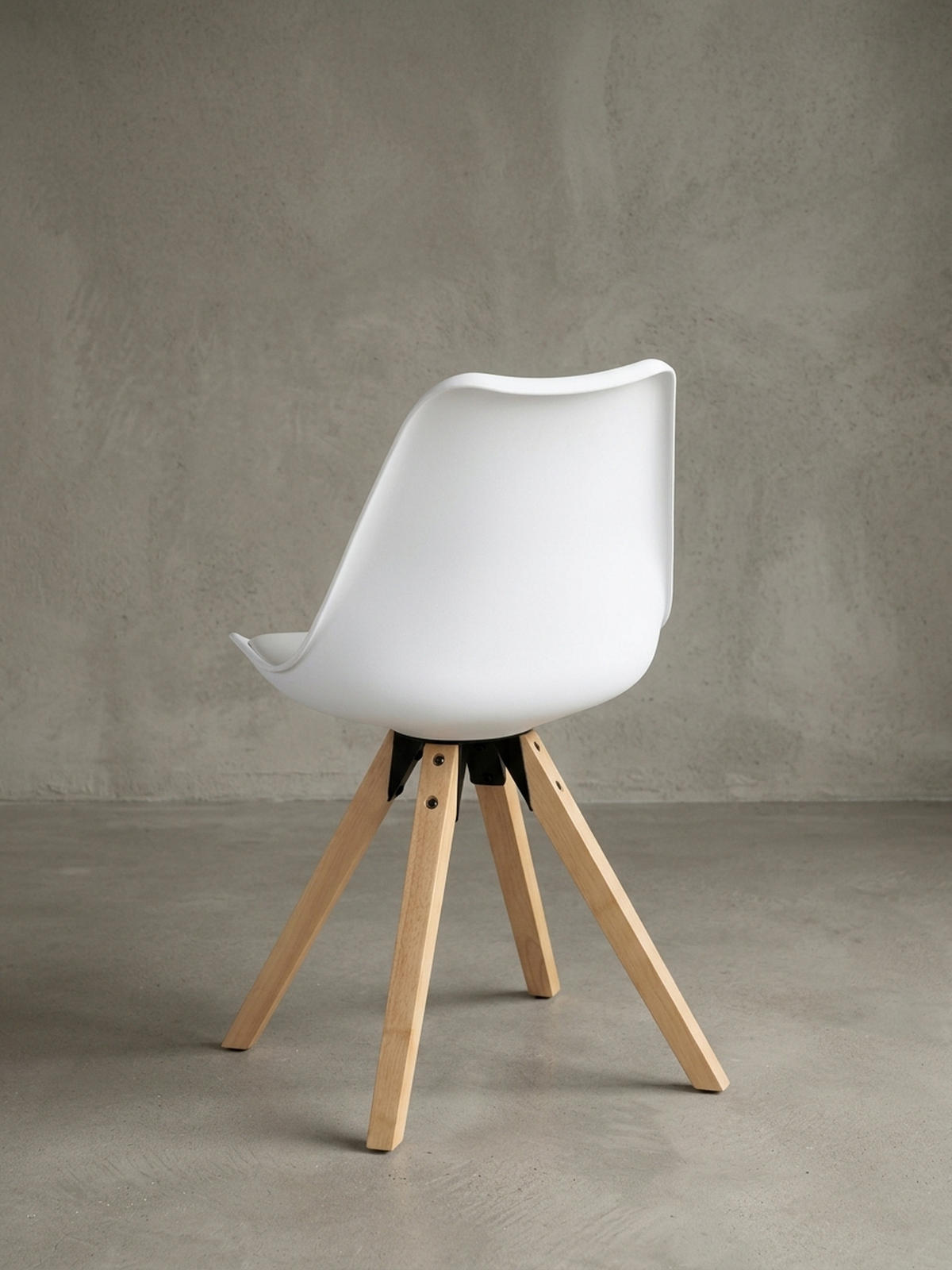 ESSZIMMERSTUHL 2er Set Kunstlederbezug mit Holzgestell Skandinavisch gepolstert, Weiß 49x52x87 cm - Beige/Weiß, Holz/Kunststoff (49/87/52cm) - KADIMA DESIGN