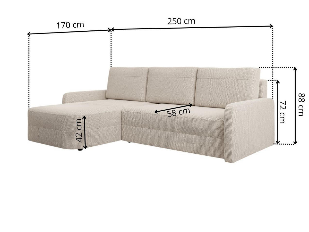 ECKSOFA Arvento Dunkelblau - Schwarz/Dunkelblau, Holz/Kunststoff (250/170cm) - Graingold