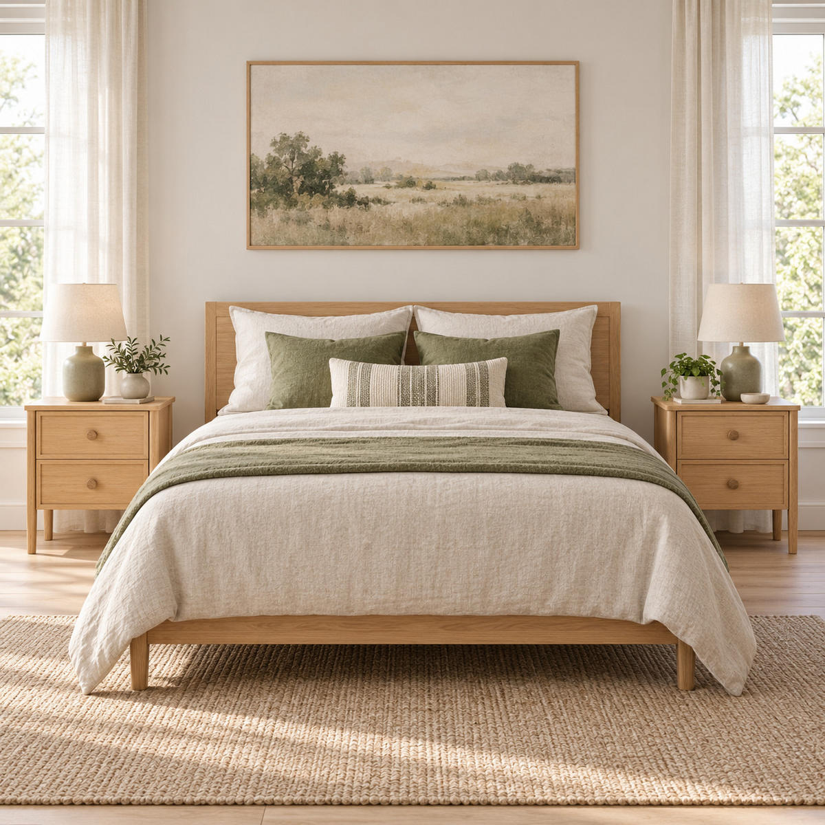 NACHTTISCH Rose 2er Set, Eiche - Beige, Holz (58/60/40cm) - WOODEK