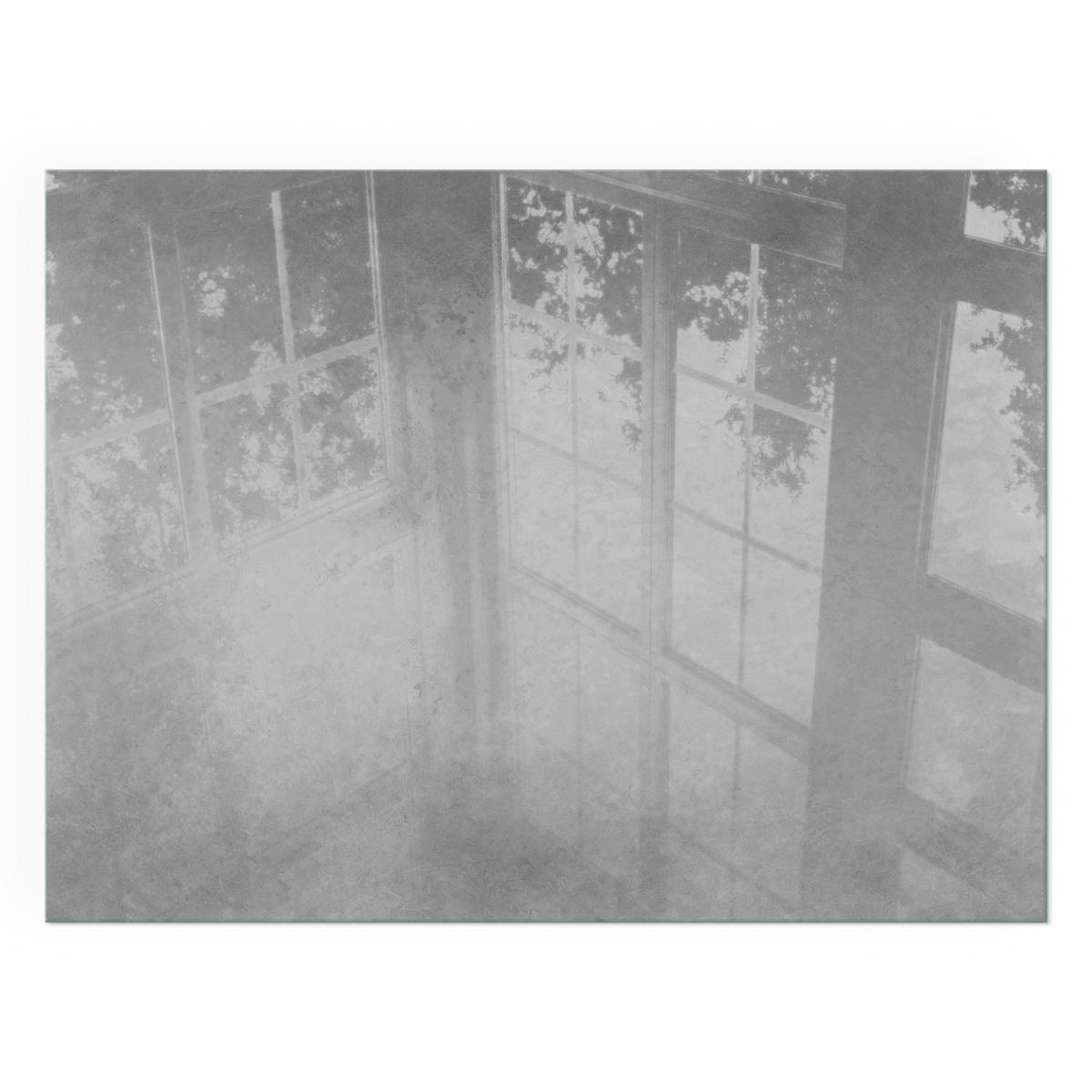 GLASPLATTE für Kamin 80x60 cm - Grau, Glas (80/60/0.4cm) - TULUP