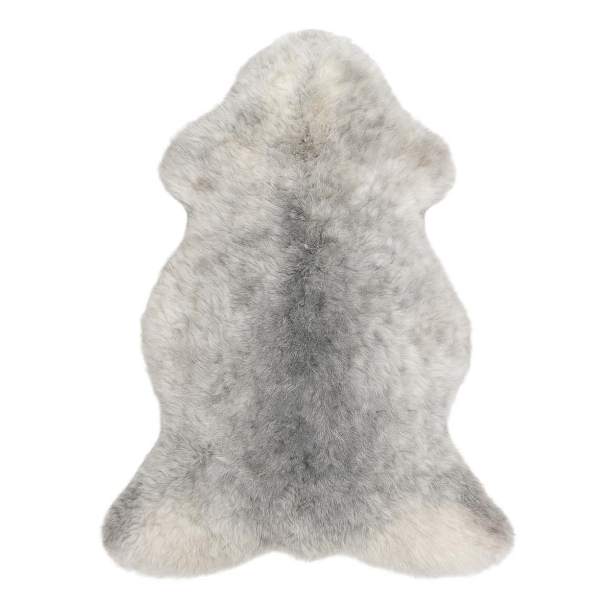 SCHAFFELL Geschoren Natur Weiß Grau ca. 120 cm - Weiß/Grau, Fell (65/120cm) - Provellus