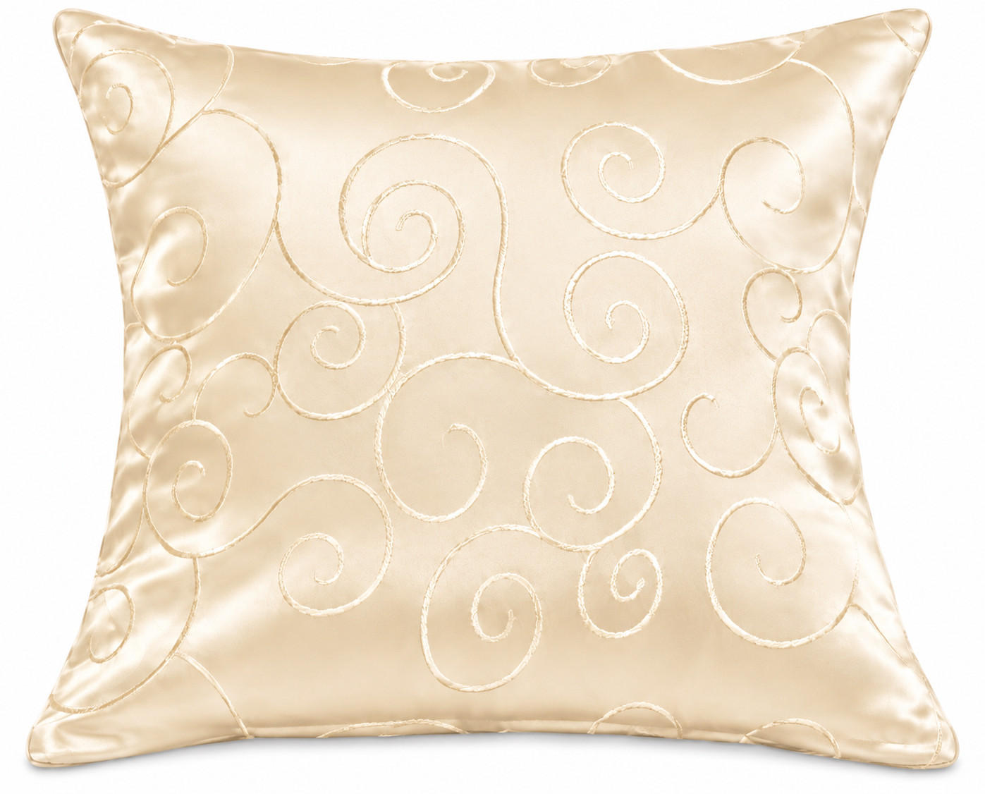 KISSENBEZUG 60/60 cm Creme Damast Circle - Creme, Textil (60/60cm) - TiborTex