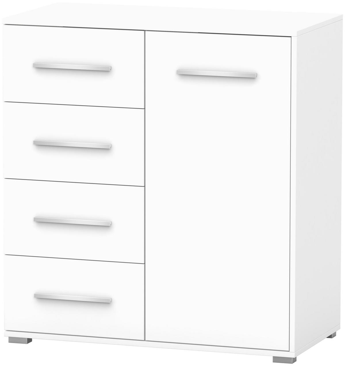KOMMODE - Highboard IRYS MINI (Weiß) - Weiß, Holzwerkstoff (90/95/45cm) - Möblo