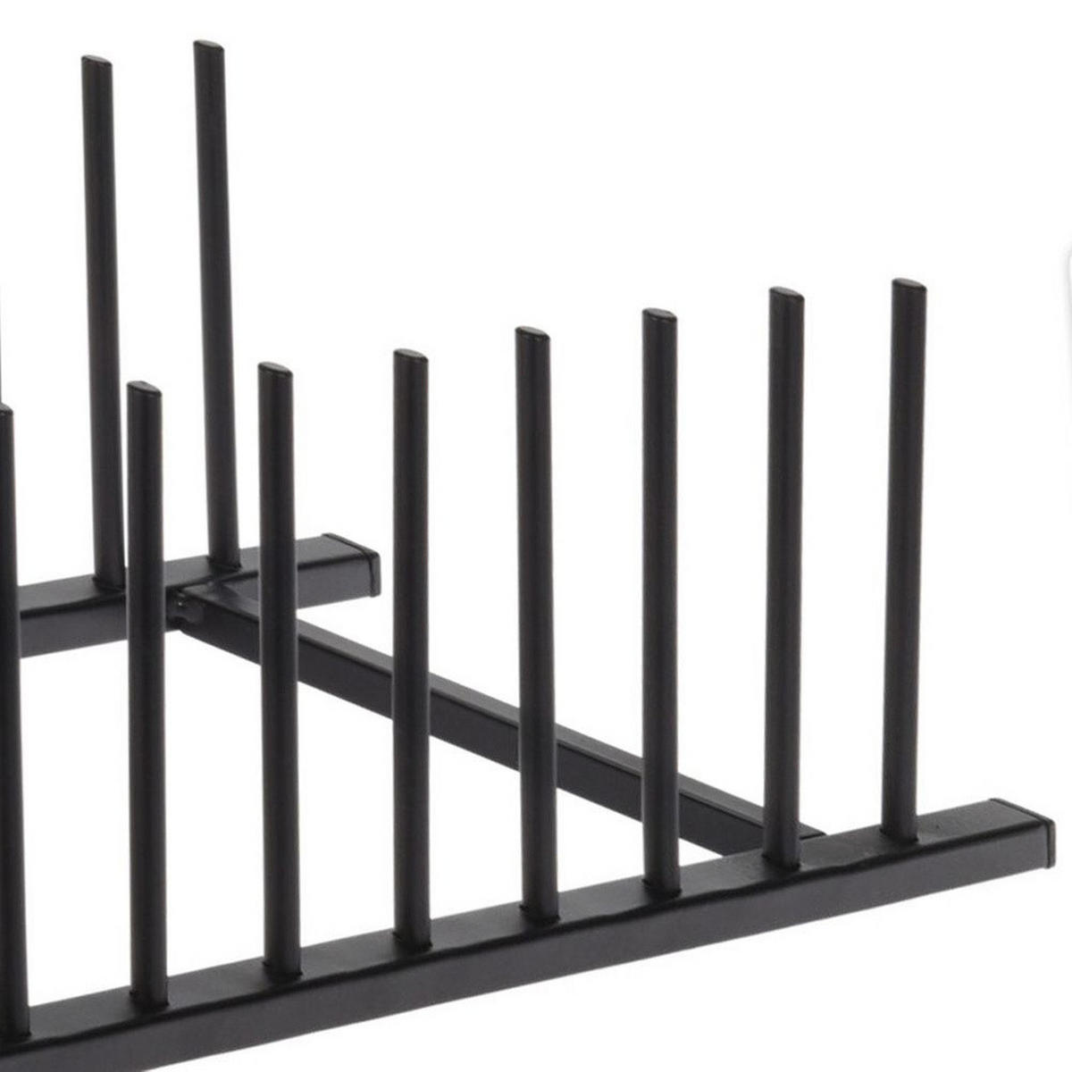 TELLERTROCKNER Basic Schwarz 34.5/12.5/12 cm Kunstoff - Schwarz, Kunststoff (12.5/12/34.5cm) - Mondex