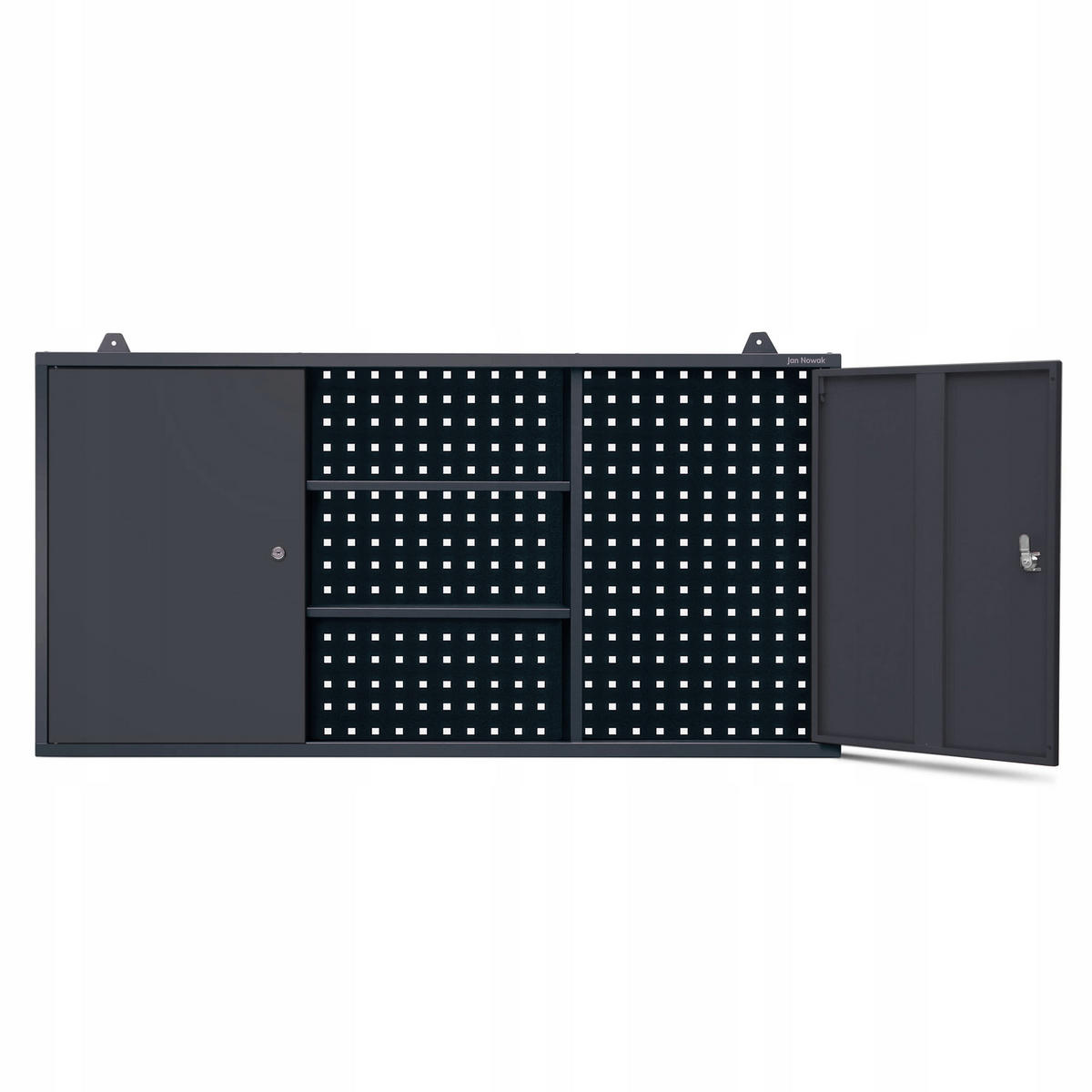 WERKZEUGSCHRANK BEN - Anthrazit, Metall (120/60/20cm) - Jan Nowak