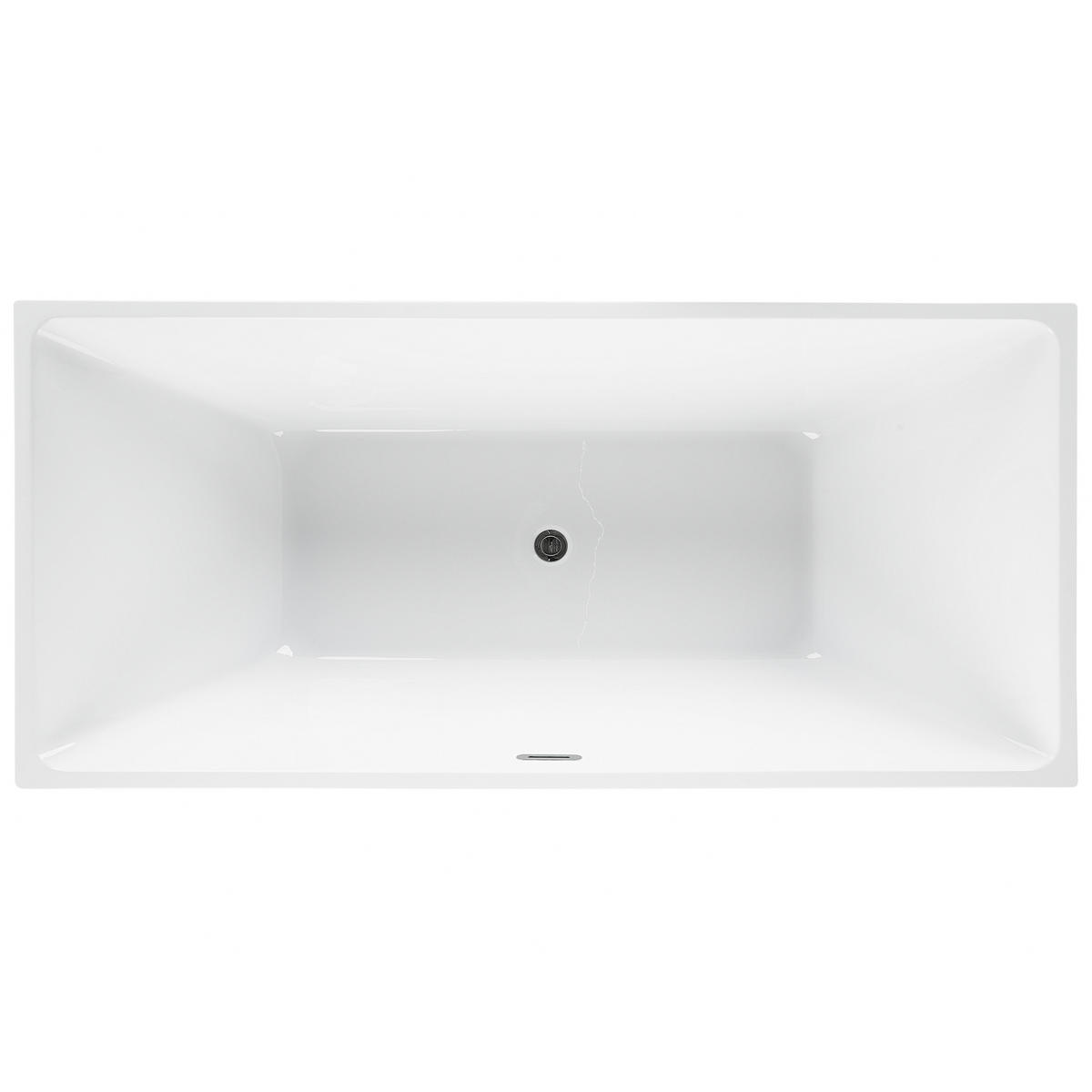 BADEWANNE FREISTEHEND 81x170x60 cm rot Rios - Rot, Kunststoff (81/60/170cm) - Beliani