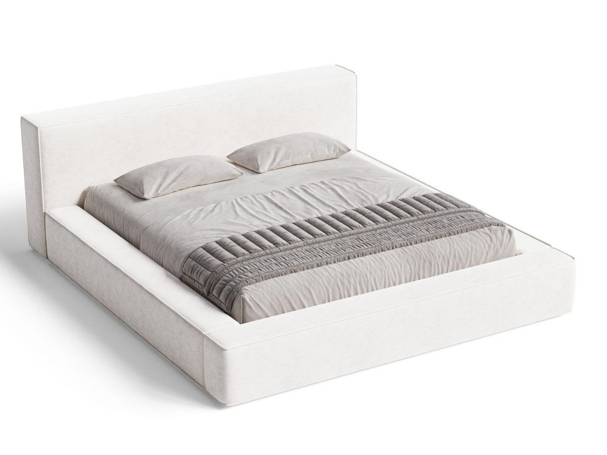 POLSTERBETT Mali 160x200 Creme - Creme, Textil (160/200cm) - Graingold