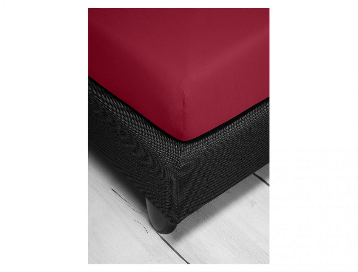 SPANNBETTTUCH JUPITER 0008 - Rot, Textil (190/200cm) - Irisette