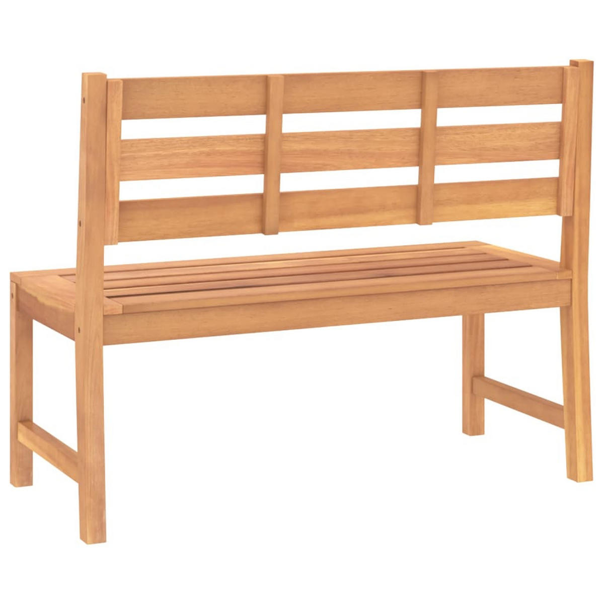 GARTENBANK 114 Cm Massivholz Teak - Braun, Holz (114/90/59cm) - vidaXL