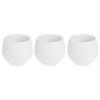 BLUMENTOPF Selbstbewässernd Kunststoff 10 cm Ø 3er-Set - Weiß, Kunststoff (10/10cm)