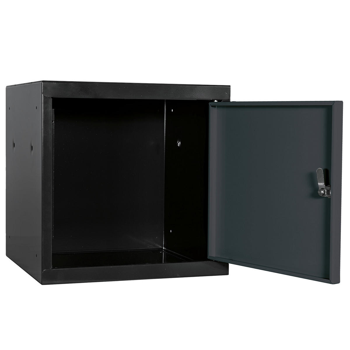 SCHLIESSFACHWÜRFEL 2x Blocky mit Zylinderschloss + 2 Schlüssel 40x40x40cm Anthrazit/Anthrazitgrau - Anthrazit, Metall (40/40/40cm) - PROREGAL